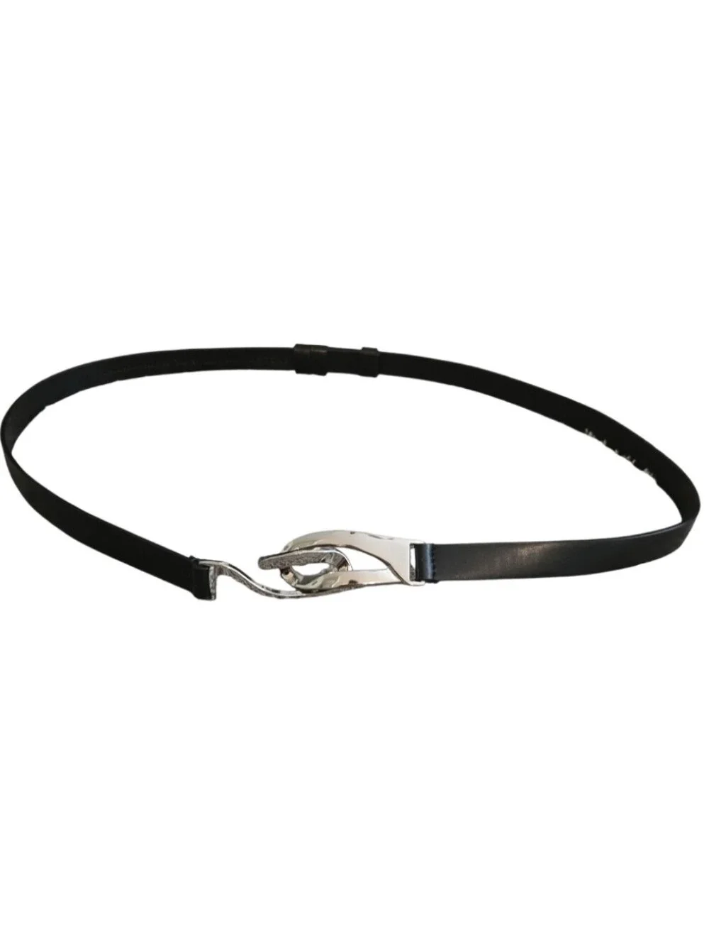 EC CHICO'S Skinny Belt With Interlocking Hook Clasp And Adjustable Waist Sz.M/L